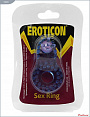 Кольцо с клиторальным язычком и шипиками Eroticon 31009 - цена 