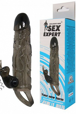 Насадка на член с вибрацией Sex Expert Your New Form  SEM-55117 с доставкой 