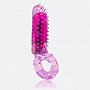 Фиолетовое эрекционное кольцо с вибрацией и пальчиком OYEAH PURPLE Screaming O OYH-101PU - цена 