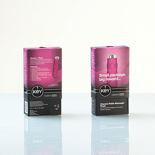 Розовый текстурированный вибромассажер Charms Plush Raspberry Pink Jopen JO-8040-00-3 - цена 