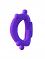 Фиолетовое эрекционное кольцо на пенис и мошонку Infinity Ring Pipedream PD5801-12 - цена 