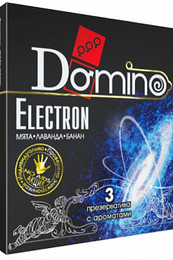Ароматизированные презервативы Domino Electron - 3 шт. Domino Domino Electron №3 с доставкой 