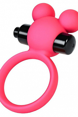 Розовое виброкольцо на пенис A-Toys  768019 с доставкой 