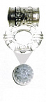 Прозрачное эрекционное кольцо с вибратором и стимуляцией клитора Sextoy 2011 00128-B-4 - цена 