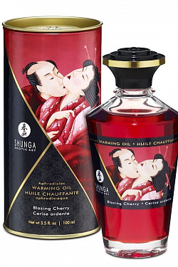 Массажное интимное масло с ароматом вишни - 100 мл. Shunga 2200 с доставкой 
