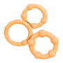Три телесных эрекционных кольца разного диаметра STAY HARD Scala 4357 - цена 