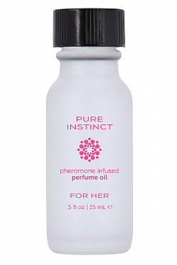 Парфюмерное масло для женщин с феромонами PURE INSTINCT - 15 мл.  JEL4202-00 с доставкой 