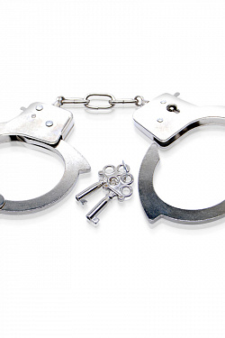 Металлические наручники Metal Handcuffs с ключиками Pipedream PD4408-00 с доставкой 