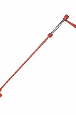 Красный стек с металлической рукоятью и крестообразным наконечником - 70 см. Sitabella 4032-2 с доставкой 