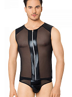 Эротический мужской костюм-сетка с молнией SoftLine 4606 с доставкой 