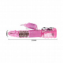 Розовый вибратор-ротатор Butterfly с клиторальной бабочкой - 25,5 см. Baile BW-020033-0101 - цена 