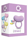 Сиреневое виброкольцо на пенис ENZO COUPLES RING  Toy Joy 3006010175 - цена 