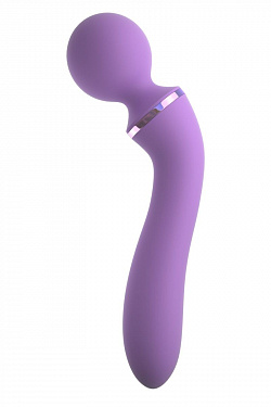 Фиолетовый двусторонний вибростимулятор Duo Wand Massage-Her - 19,6 см. Pipedream PD4940-12 с доставкой 