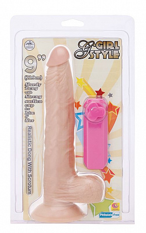     G-GIRL STYLE 9INCH VIBRATING DONG - 22,9 . NMC 111638 -  3 375 .