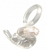 Прозрачное эрекционное кольцо с виброэлементом GOOD VIBES COCKRING RABBIT Dream Toys 60019 - цена 