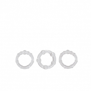Набор прозрачных эрекционных колец Intensity Rings  NS Novelties NSN-1116-11 - цена 