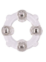    4  MENZSTUFF STUD RING CLEAR Dream Toys 21180   