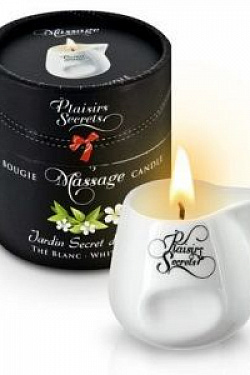 Массажная свеча с ароматом белого чая Jardin Secret D asie The Blanc - 80 мл.  826039 с доставкой 
