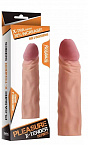 Насадка-фаллоимитатор Super-Realistic Penis - 18,5 см. Lovetoy LV1053 flesh - цена 