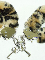 Леопардовые наручники METAL HANDCUFF WITH PLUSH LEOPARD Dream Toys 160034 с доставкой 