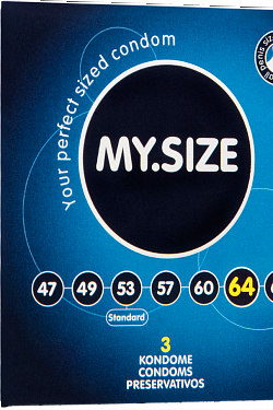 Презервативы MY.SIZE размер 64 - 3 шт. R S GmbH MY.SIZE №3 размер 64 с доставкой 