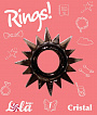 Чёрное эрекционное кольцо Rings Cristal Lola toys 0112-13Lola - цена 