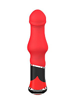 Красный анальный вибратор фаллической формы BOOTYFUL BULBED VIBE Dream Toys 20991 с доставкой 