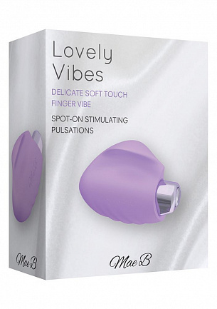Фиолетовый вибратор Soft Touch Finger Vibe - 6.5 см. Mae B 11476LV - цена 