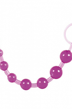 Фиолетовая анальная цепочка с ручкой-кольцом - 25 см. Toy Joy 3006009258 с доставкой 