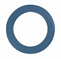 Синее эрекционное кольцо Infinity Thin Medium Shots Media BV MJU019BLU - цена 