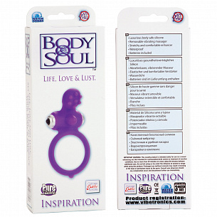 Фиолетовое виброкольцо Body   Soul Inspiration California Exotic Novelties SE-1380-00-3 - цена 