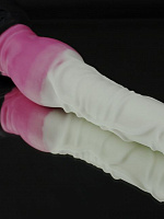 Бело-розовый фаллоимитатор  Пони large  - 26,5 см. Erasexa zoo125 с доставкой 