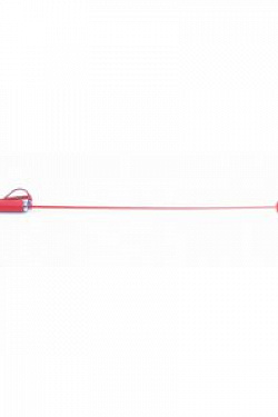 Красный кожаный стек с прямоугольным шлепком - 68 см. БДСМ арсенал 62003ars с доставкой 