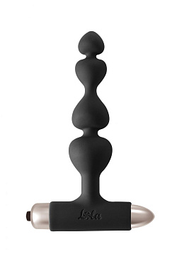 Черная анальная вибропробка-елочка New Edition Excellence - 15 см. Lola toys 8016-01lola с доставкой 