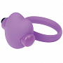 Фиолетовое эрекционное виброкольцо с сердечком HEART BEAT COCKRING SILICONE Toyz4lovers T4L-00801788 - цена 