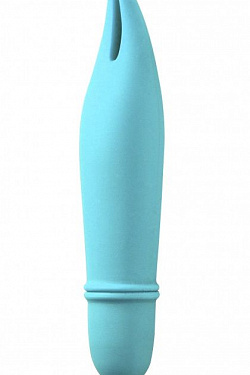 Голубой мини-вибратор Universe Teasing Ears - 12,5 см. Lola toys 9503-01lola с доставкой 