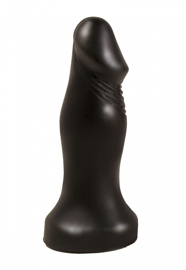 Чёрный анальный фаллоимитатор с ограничительным основанием - 14 см. LOVETOY (А-Полимер) 428000 - цена 