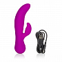 Фиолетовый вибромассажер со стимуляцией клитора Vr7 - 21,5 см. Jopen JO-4765-14-3 - цена 