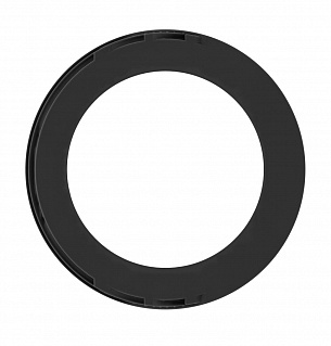 Чёрное эрекционное кольцо No.42 Cockring Shots Media BV SON042BLK - цена 