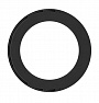 Чёрное эрекционное кольцо No.42 Cockring Shots Media BV SON042BLK - цена 