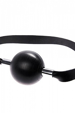 Чёрный резиновый кляп-шар Sitabella 6041-1 с доставкой 