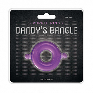 Фиолетовое эрекционное кольцо COCK RING BITCHIN  Toyz4lovers T4L-00801254 - цена 