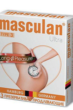   Masculan Ultra Long Pleasure  ,     - 3 . Masculan Masculan Ultra 3 Long Pleasure 3   