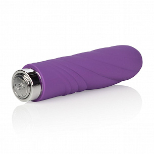 Сиреневый вибромассажер с волнистой поверхностью Charms Velvet Lavender - 9,5 см. Jopen JO-8040-10-3 - цена 