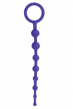 Фиолетовая силиконовая цепочка Booty Call X-10 Beads California Exotic Novelties SE-1197-10-2 с доставкой 