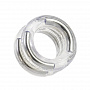 Двойное прозрачное эрекционное кольцо Double Stack Ring с металлическими вставками California Exotic Novelties SE-1469-40-2 - цена 