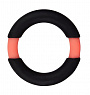 Чёрное эрекционное кольцо NEON STIMU RING 32MM BLACK/ORANGE Dream Toys 21037 - цена 