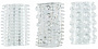 Набор из 3 прозрачных насадок Senso Rings California Exotic Novelties SE-1431-00-2 - цена 