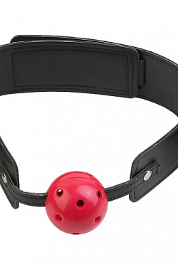 Кляп-наручники с красным шариком Breathable Ball Gag Restraint Pipedream PD3935-00 с доставкой 