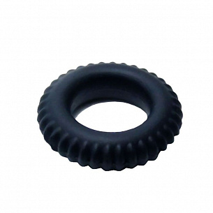 Эреционное кольцо с ребрышками Titan Baile BI-210144-0801 - цена 